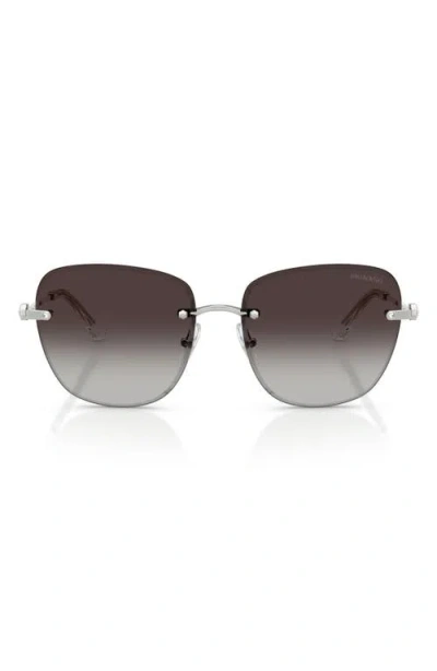 Swarovski 58mm Gradient Square Sunglasses In Gray