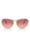Swarovski 59mm Gradient Pilot Sunglasses In Gold