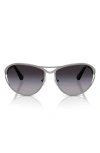Swarovski 59mm Gradient Pilot Sunglasses In Gunmetal