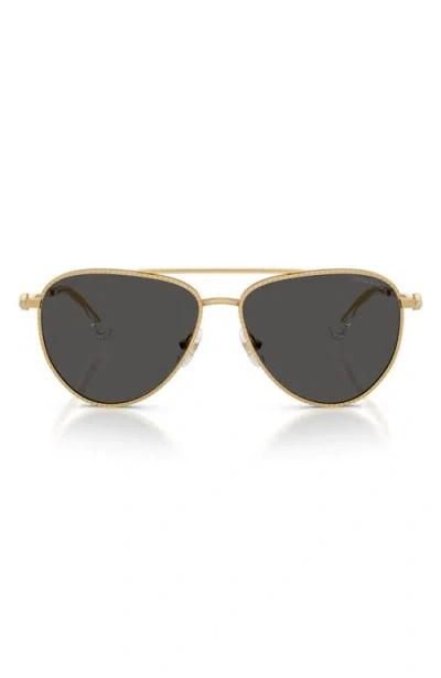 Swarovski 59mm Pilot Sunglasses In Black