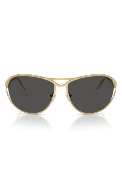Swarovski 59mm Pilot Sunglasses In Gold