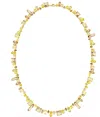 Swarovski Gema Mixed Cuts Crystal Strandage Necklace In Gold