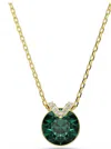 Swarovski Bella Gold-tone Plated V Pendant Necklace In Gold