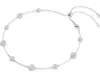 Swarovski Rhodium Plated Crystal Una Angelic Necklace In Metallic