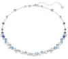 Swarovski Constella Rhodium Plated Necklace In Blue