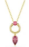 Swarovski Mesmera Gold-tone Plated Pendant Necklace In Gold
