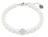 Swarovski Remix Pave Fireball & Imitation Pearl Bracelet In Rhodium Plated In Multicolor