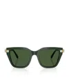 Swarovski Womens Sk6041 Irregular-frame Acetate Sunglasses Green