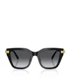 Swarovski Womens Sk6041 Irregular Acetate Sunglasses Black In Black
