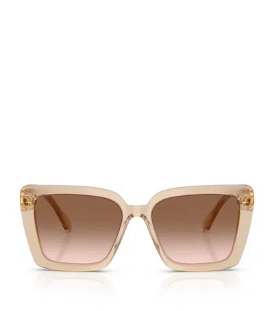Swarovski Acetate Sk6032 Sunglasses In Beige
