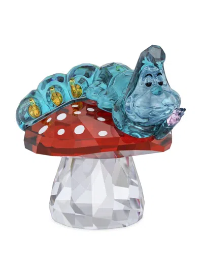 Swarovski Alice In Wonderland Caterpillar Crystal Figurine In Blue