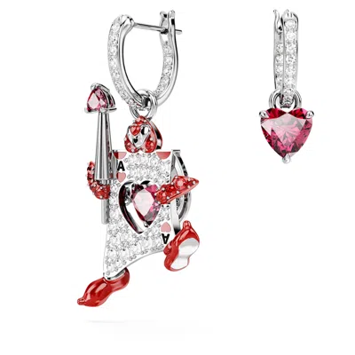 Swarovski Alice In Wonderland Drop Earrings In Red