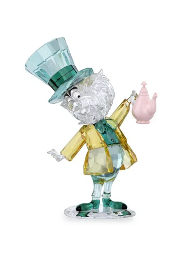 Swarovski Alice In Wonderland Mad Hatter Crystal Figurine In Multi