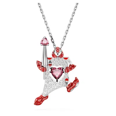 Swarovski Alice In Wonderland Pendant In Red