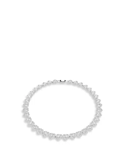 Swarovski Angelic Heart Choker Necklace In Cry/rhs