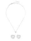 Swarovski Angelic Necklace Set In Silver