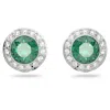 Swarovski Angelic Stud Earrings In Green