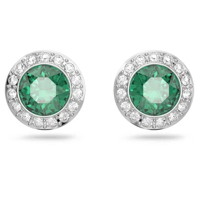 Swarovski Angelic Stud Earrings In Green