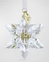 Swarovski 2024 Gold-tone Accent Crystal Snowflake Ornament
