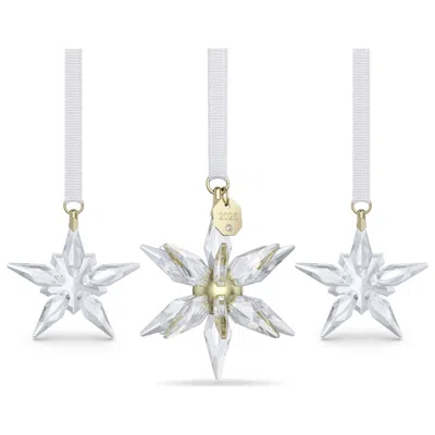 Swarovski Annual Edition 2025 3d Set Ornament In Transparent