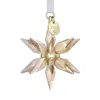 Swarovski 2025 Annual Edition 3d Festive 3d Crystal Snowflake Ornament In Brown