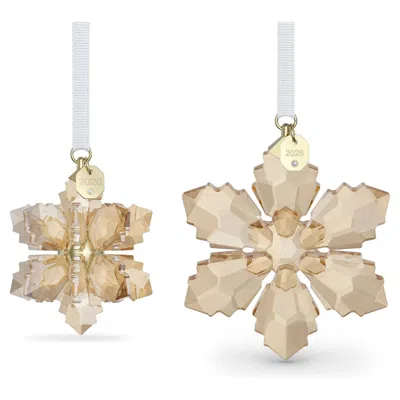 Swarovski Annual Edition Festive 3d Ornament Set 2026 In Brown