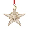 Swarovski 2025 Annual Edition Festive Crystal Snowflake Ornament In Gold