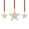 Swarovski Annual Edition Festive Ornament Set 2023 In Gold