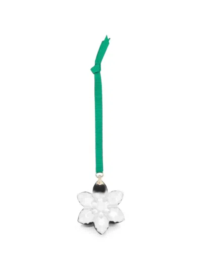 Swarovski Annual Edition Little Snowflake Ornament In Green