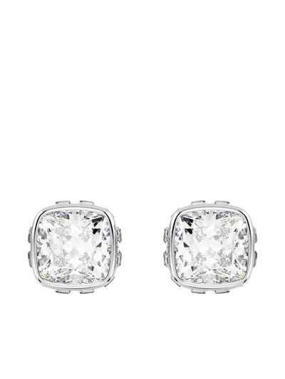Swarovski April Birthstone Stud Earrings In White