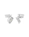 Swarovski Ariana Grande Crystal Baguette Ear Cuffs In Silver