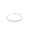 Swarovski Ariana Grande Crystal Heart Halo Tennis Choker Necklace, 11.75-17.375 In Silver