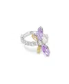 Swarovski Multicolor Crystal Ring In Multi