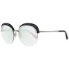 Swarovski Sk0256 Mirrored Butterfly Sunglasses In White