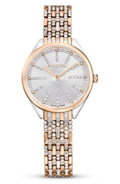 Swarovski Attract Bracelet Watch, 30mm In Gold