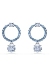 Swarovski Attract Drop Earrings In Blue