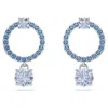 Swarovski Attract Drop Earrings In Blue
