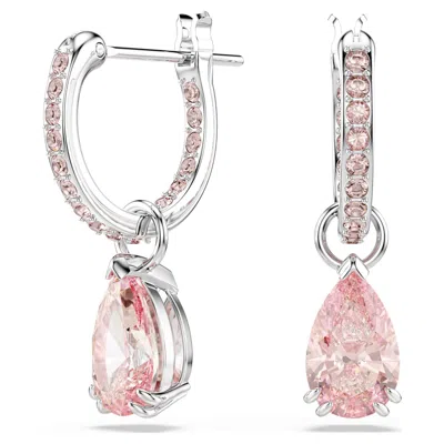 Swarovski Attract Drop Earrings In Pink