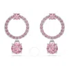 Swarovski Attract Round Cut Drop Earrings In Multicolor
