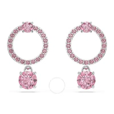 SWAROVSKI SWAROVSKI ATTRACT ROUND CUT DROP EARRINGS