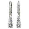 Swarovski Attract Trilogy Pierced Earrings In Rhodium