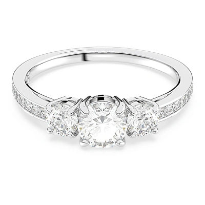 Swarovski Attract Trilogy Ring In White