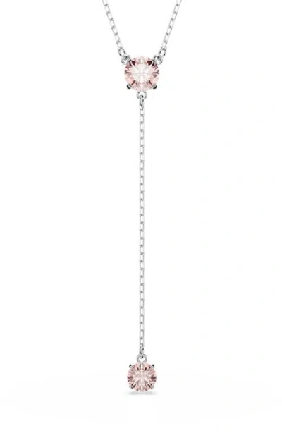 Swarovski Attract Y-necklace In Pink