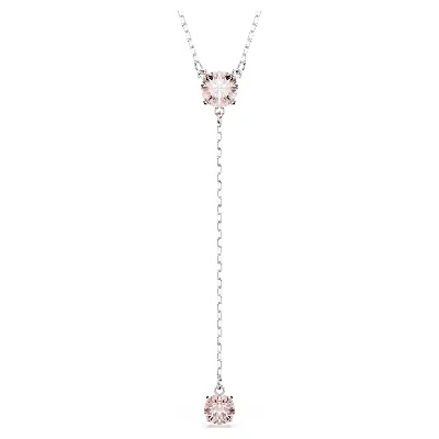 Swarovski Attract Y Necklace In Pink
