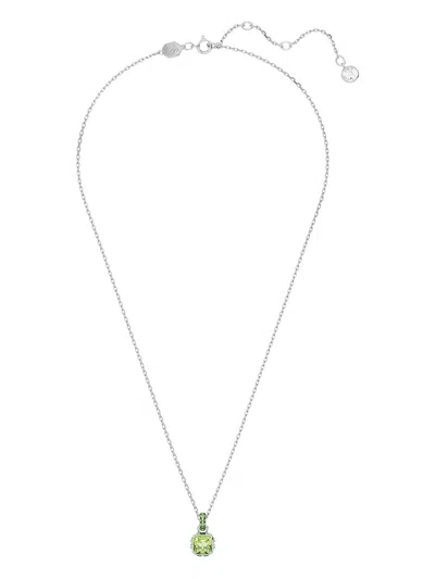Swarovski August Birthstone Pendant Necklace In Silver