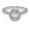 Swarovski Bague Solitaire Halo Eternity In Blanc
