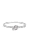 Swarovski Baguette-cut Knot Bracelet In Metallic