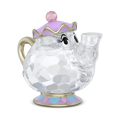 Swarovski Beauty And The Beast Collection Mrs. Potts Crystal Figurine In Transparent