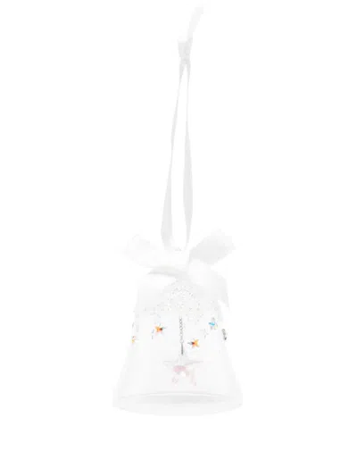 Swarovski Bell Ornament In White
