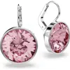 Swarovski Bella Drop Earrings In Pink